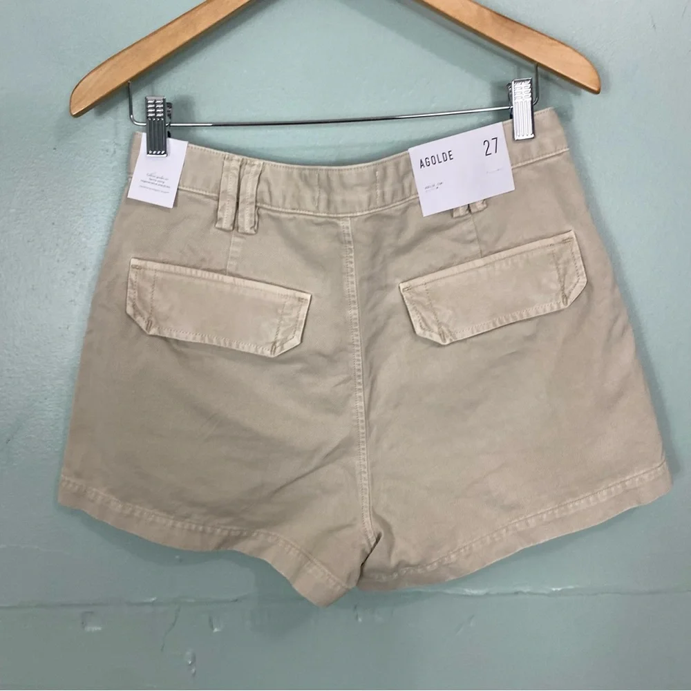 Agolde Kiva Short In‎ Comb Eggshell Cream Size 27